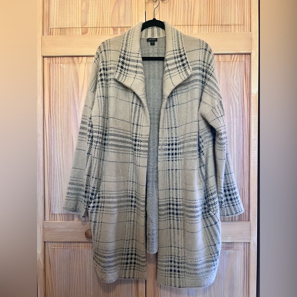 JJill women’s long sweater coat size large petite